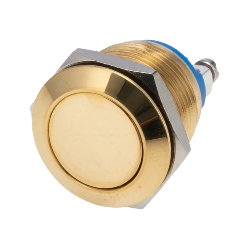 RS PRO Push Button Switch Momentary Panel Mount SPST IP65 19 mm Cutout 36 V DC 914-3569