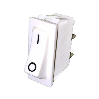 RS PRO SPST On-Off Rocker Switch Panel White Actuator 20A Contact Current 914-3588