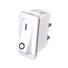 RS PRO SPST On-Off Rocker Switch Panel White Actuator 20A Contact Current 914-3588