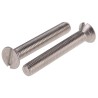 RS PRO Slot Countersunk Stainless Steel Machine Screw 35 mm M5 914-1885
