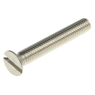 RS PRO Slot Countersunk Stainless Steel Machine Screw 10 mm M5 914-1872