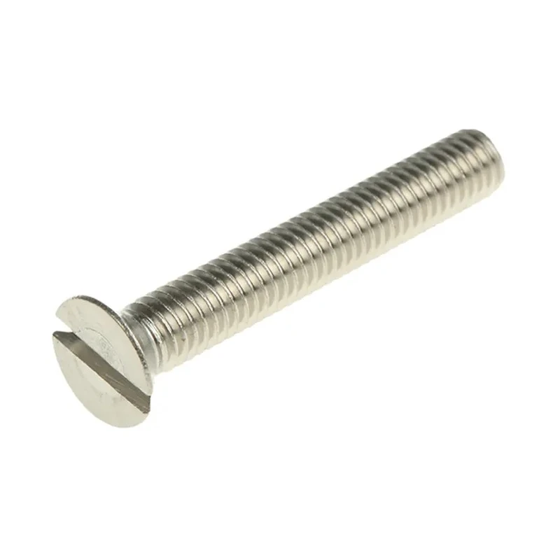 RS PRO Slot Countersunk Stainless Steel Machine Screw 10 mm M5 914-1872