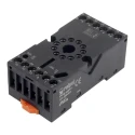Relpol 11 Way 300V AC DIN Rail Relay Socket for Use with R15 - 3 CO GZP11-BLACK
