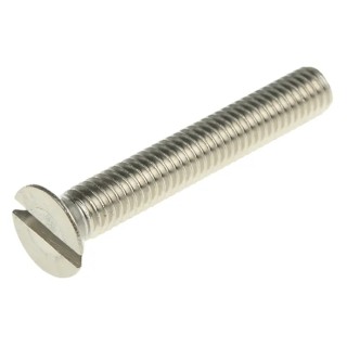 RS PRO Slot Countersunk Stainless Steel Machine Screw M5 40mm Length 914-1888