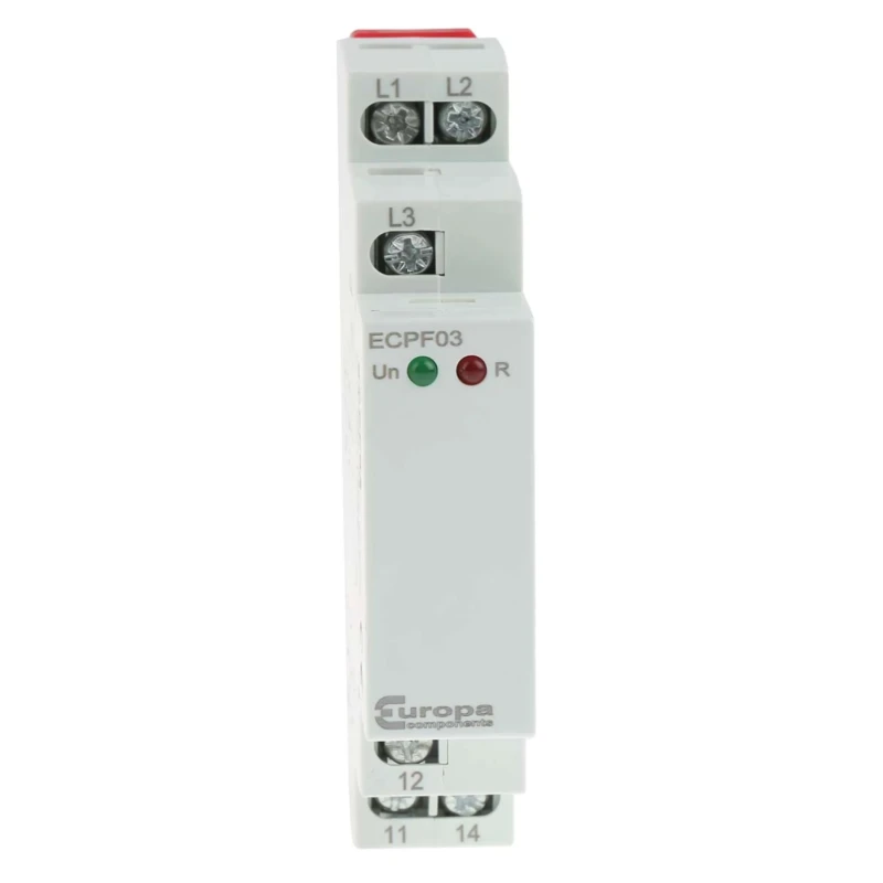 Relpol Monitoring Relay, 3 Phase, Maximum 552 V AC Monitor Range, SPDT Contact Configuration, DIN Rail Mount, 220V ECPF03