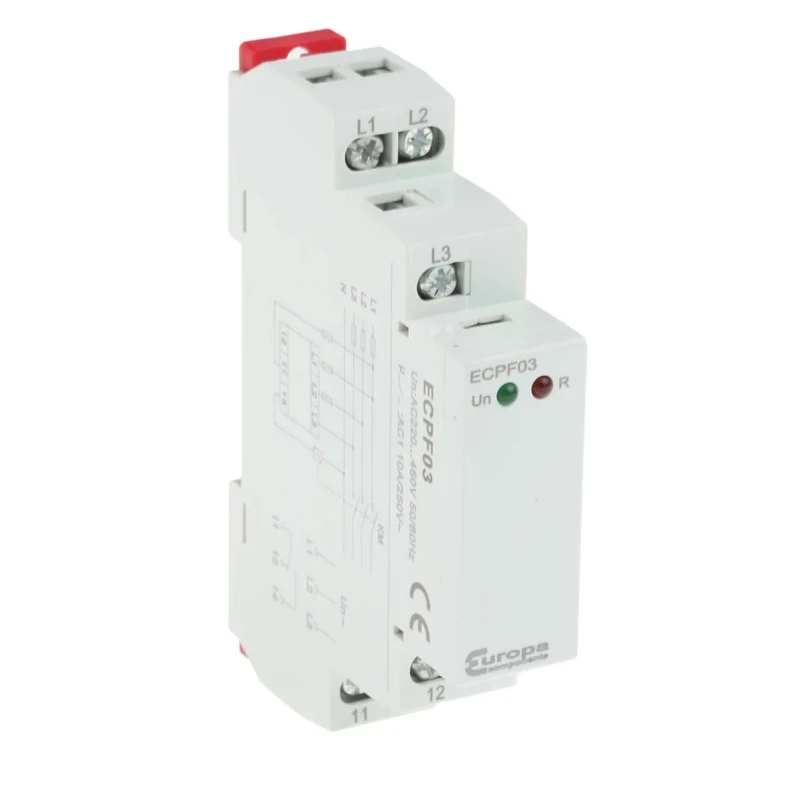 Relpol Monitoring Relay, 3 Phase, Maximum 552 V AC Monitor Range, SPDT Contact Configuration, DIN Rail Mount, 220V ECPF03