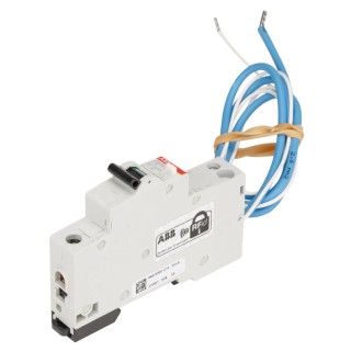 ABB Residual Current Circuit Breaker with Overload Protection 16A, 1-Pole, 30 mA 2CSR255051R1164 DSE201 C16 AC30 - N Blue