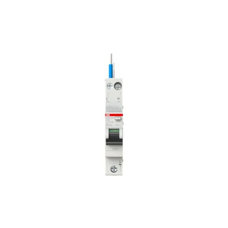 ABB Residual Current Circuit Breaker with Overload Protection 20A 240V AC Type C 2CSR255051R1204 DSE201 C20 AC30 - N Blue