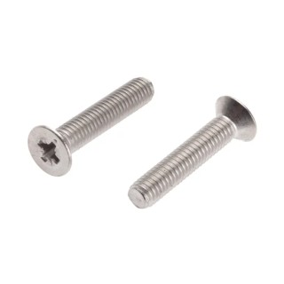 RS PRO Pozidriv Countersunk Stainless Steel Machine Screw 25 mm M5 914-1951
