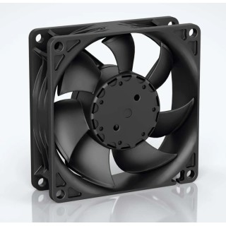 ebm-papst 8450 Series Axial Fan 24V DC 6.8W 0.12A 117 m³/h 80x25.4x25.4 mm IP20 