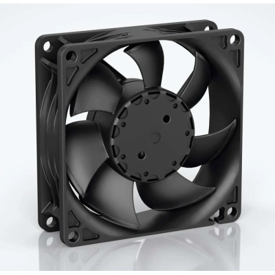 ebm-papst 8450 Series Axial Fan 24V DC 6.8W 0.12A 117 m³/h 80x25.4x25.4 mm IP20 