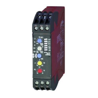 Hiquel Monitoring Relay 1 Phase DPDT DIN Rail Mount 6A 24V AC ICC.24AC