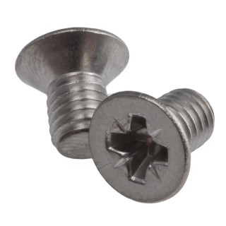 RS PRO Pozidriv Countersunk Stainless Steel Machine Screw M6 10 mm A4 Marine Grade 914-1955