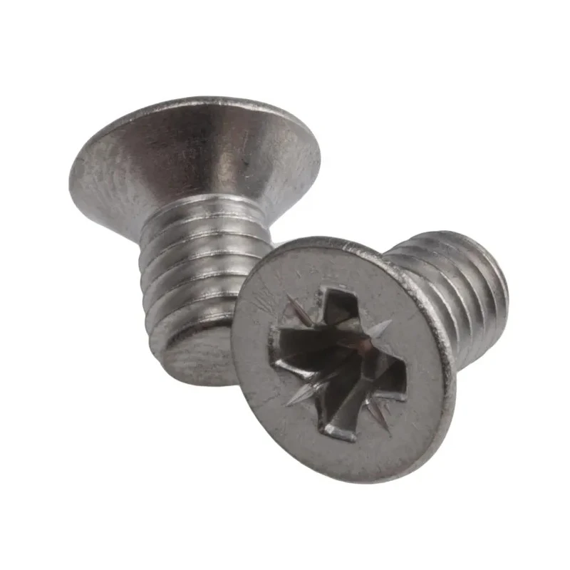 RS PRO Pozidriv Countersunk Stainless Steel Machine Screw M6 10 mm A4 Marine Grade 914-1955