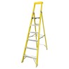 RS PRO Fibreglass 6 Steps Step Ladder 1.65m Platform Height, 3.24m Open Length 914-3474