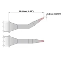 Thermaltronics 0.4 mm Bent Sharp 16 mm Soldering Iron Tip for TMT-9000S-2, MX-5200, MX-5000, MX-500 M6B325