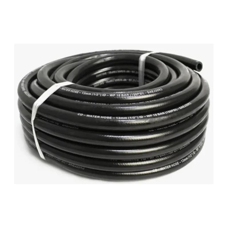 RS PRO Ethylene Propylene Diene Monomer Hose Pipe, 10 mm ID, 17 mm OD, Black, 20 m Length, SAE J20 R3, UK 914-5547