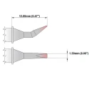 Thermaltronics 1.5 mm Bent Chisel 12 mm Soldering Iron Tip for MX-5200 MX-500 TMT-9000S-1 TMT-9000S-2 M6CB226