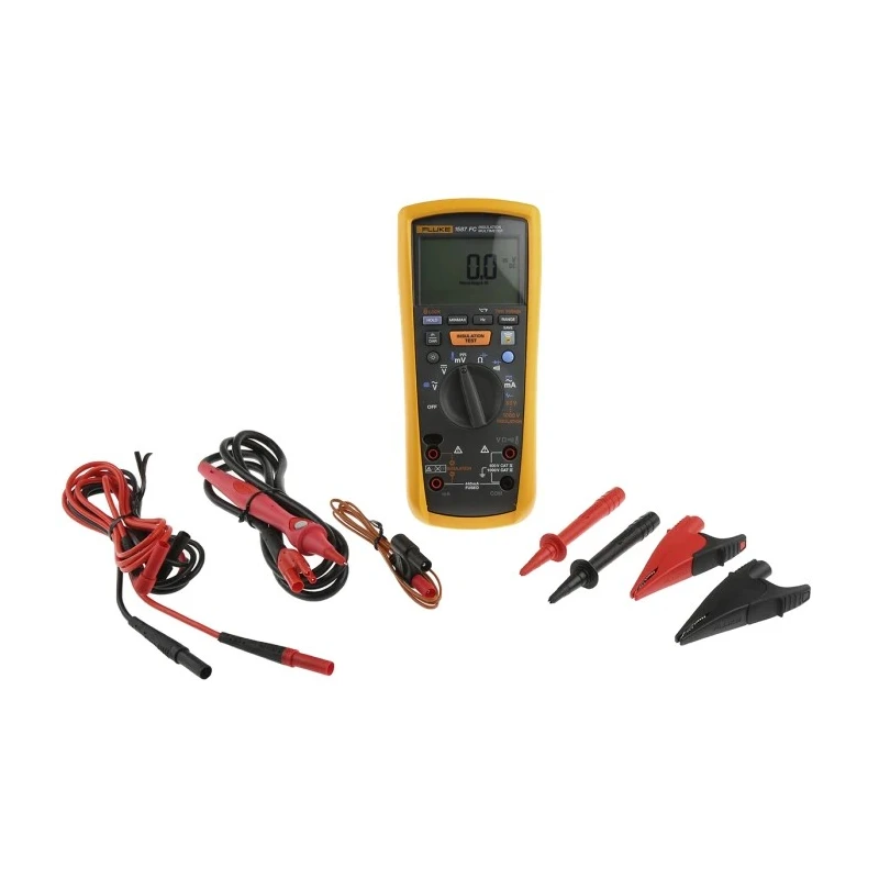 Fluke Digital Insulation Tester 50 V Min, 1 kV Max, 2 GΩ Resistance, 1 mA Test Current, CAT IV, CAT III Safety 2491945