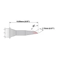 Thermaltronics 1.78 mm Bevel 14 mm Soldering Iron Tip for MX-500, MX-5200, MX-5000, TMT-9000S-2, TMT-9000S-1 M7BV350