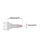 Thermaltronics 1 mm Straight Chisel 9 mm Soldering Iron Tip for use with MX-500, MX-5000, TMT-9000S-2, TMT-9000S-1 M6CH178