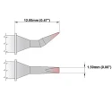 Thermaltronics 1.5 mm Bent Chisel 12 mm Length Soldering Iron Tip PM75CB226