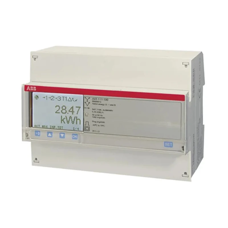 ABB 3 Phase Electromechanical LCD Energy Meter 2CMA170520R1000 A43 111-100