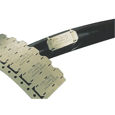 TE Connectivity White Print Cable Labels 50.8 mm Width Polyolefin, Flame Retardant, 250 Per Pack CM-SCE-1/4-4H-9
