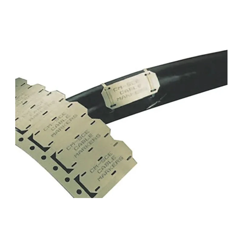 TE Connectivity White Print Cable Labels 50.8 mm Width Polyolefin, Flame Retardant, 250 Per Pack CM-SCE-1/4-4H-9