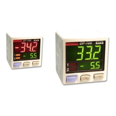 Panasonic DP-101 Series Digital Pressure Sensor, NPN/PNP Output, Gauge Reading, -1 bar to 10 bar, 12V-24V dc DP-101A-E-P