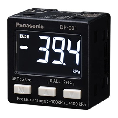 Panasonic DP-101 Series Digital Pressure Sensor NPN/PNP Output Gauge Reading -1 bar to 1 bar DP-001-P