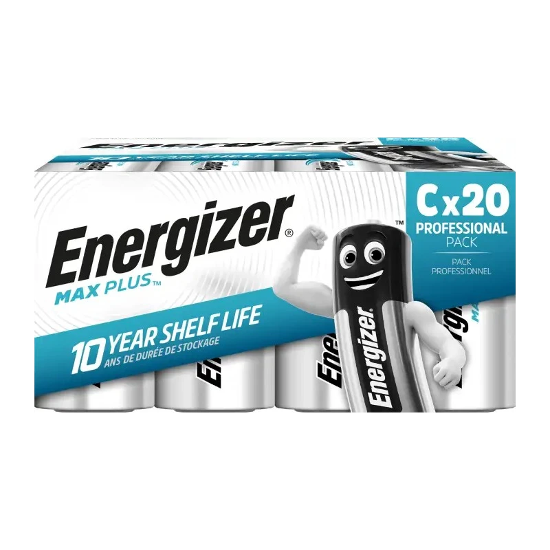Energizer Energiser MAX PLUS 1.5 V Alkaline Zinc Manganese Dioxide C Battery 8.5 Ah 7638900423341