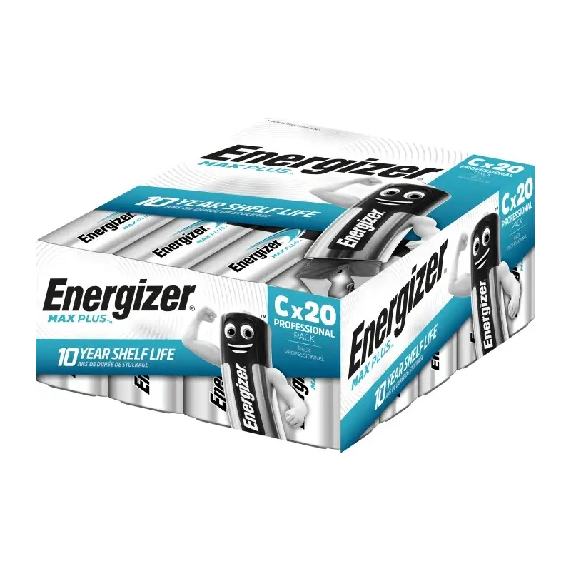 Energizer Energiser MAX PLUS 1.5 V Alkaline Zinc Manganese Dioxide C Battery 8.5 Ah 7638900423341