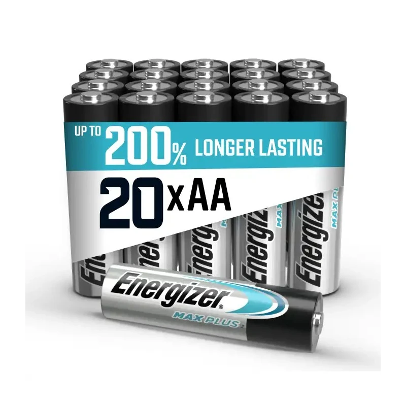 Energizer Energizer MAX PLUS Alkaline Zinc Manganese Dioxide AA Battery 1.5 V 2.5Ah 20 Pack 7638900423372
