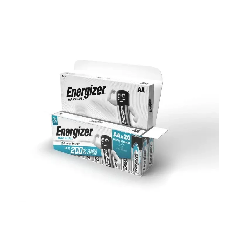 Energizer Energizer MAX PLUS Alkaline Zinc Manganese Dioxide AA Battery 1.5 V 2.5Ah 20 Pack 7638900423372