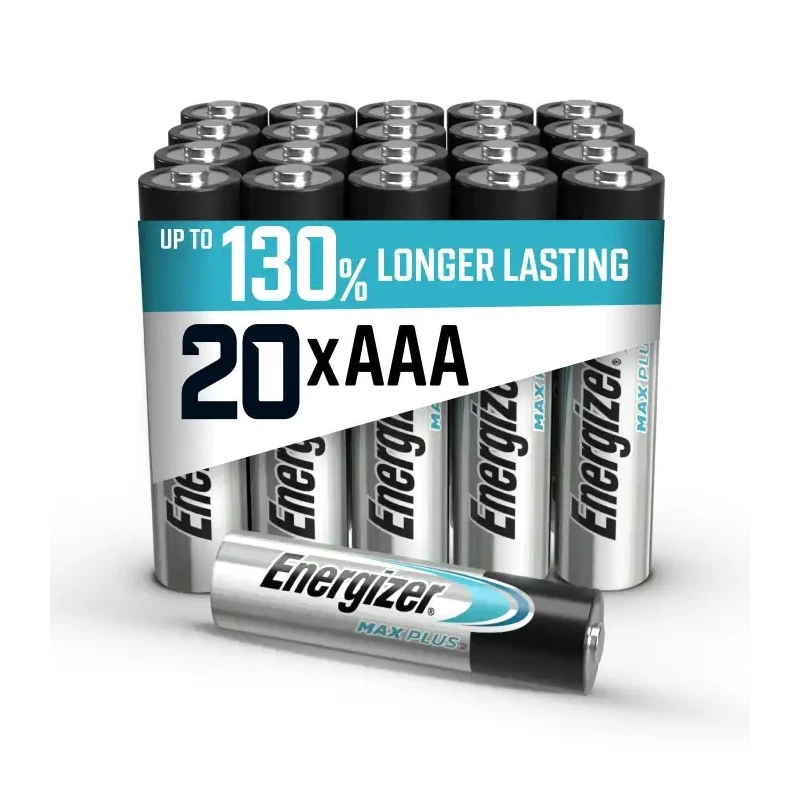 Energizer Energiser MAX PLUS Zinc Manganese Dioxide AAA Battery 1.5 V 1.2Ah 20 Pack 7638900423174