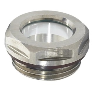Elesa Liquid Level Indicator Stainless Steel, Metric BSPP Thread, 180°C Maximum Operating Temperature GN.37470