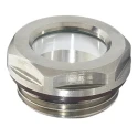 Elesa Liquid Level Indicator Stainless Steel 303, Metric G Thread, Fluorelastomer Seal, 180°C Operating Temperature GN.37472