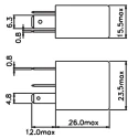 Durakool PCB Automotive Relay, 12V Coil Voltage, 1.81W Coil Power, 90A Switching Current, SPDT DG82-2011-36-1012-DR