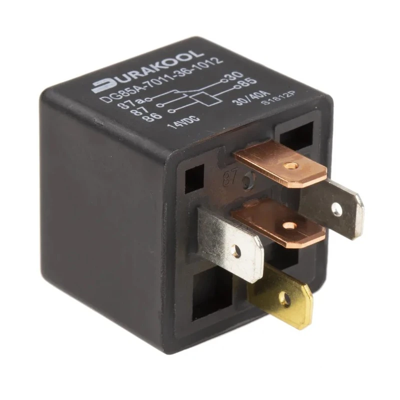 Durakool Power Relay, 12V dc Coil, 40A Switching Current, SPDT DG85A-7011-36-1012