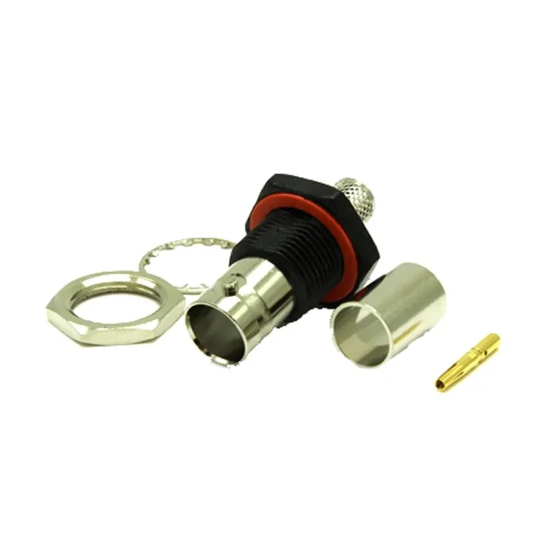 COAX Connectors BNC Series Coaxial Connector Panel Mount Female BNC 75Ω Straight Body Crimp 10-258-B36-FC