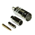 TE Connectivity BNC Series Coaxial Connector Cable Female BNC 75 Ω Straight Body Crimp 10-056-B36-AB