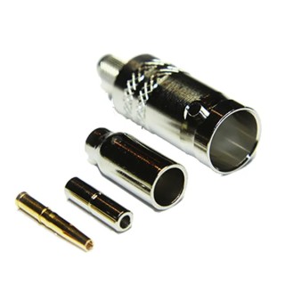 TE Connectivity BNC Series Coaxial Connector Cable Female BNC 75 Ω Straight Body Crimp 10-056-B36-AB