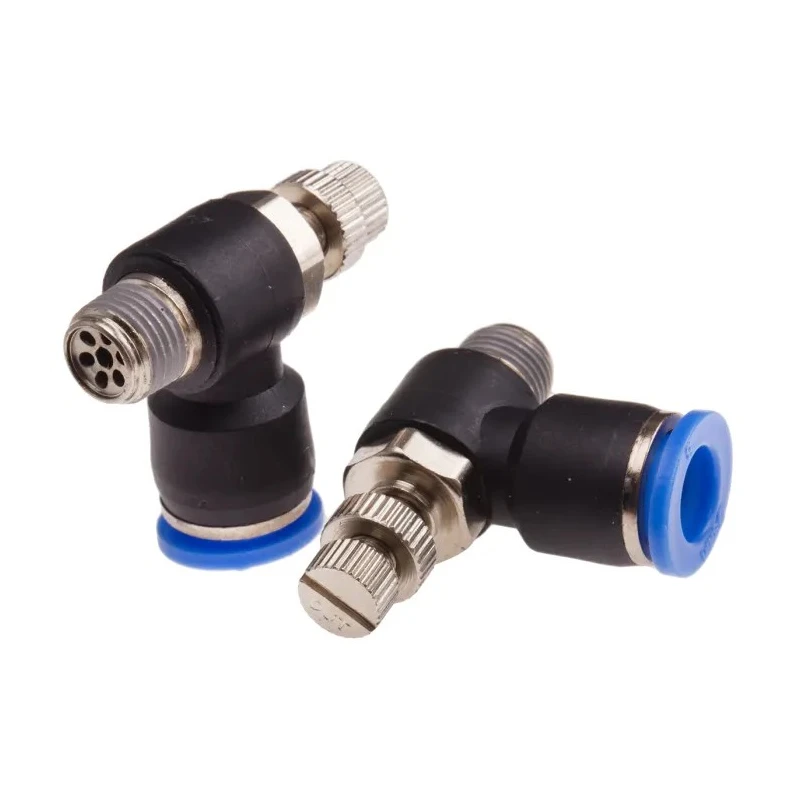 RS PRO Flow Controller Speed Controller Tube 1/8 in Threaded Inlet 8 mm Outlet 15 bar Operating Pressure 916-0956