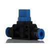 RS PRO Pneumatic Manual Control Valve Rotary Knob 8 mm, 2 Positions, 2 Ports, Blue Switch, Polyoxymethylene Body 916-0962