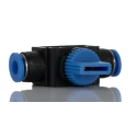 RS PRO Pneumatic Manual Control Valve Rotary Knob 8 mm, 2 Positions, 2 Ports, Blue Switch, Polyoxymethylene Body 916-0962