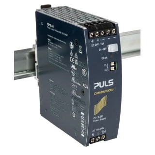 PULS DIN Rail Power Supply 1 Phase Input 100-240V AC, 28V DC 10A 240W Output CP10.241