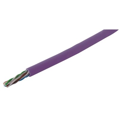 RS PRO Ethernet Cable 305 m, Purple, U/UTP Polyvinyl Chloride Jacket Cat6 CAT6