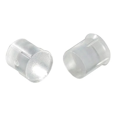 Bivar Rigid LED Light Pipe Panel Mount 1-Way Straight Clear Lens 1 mm PLPC1-6MM