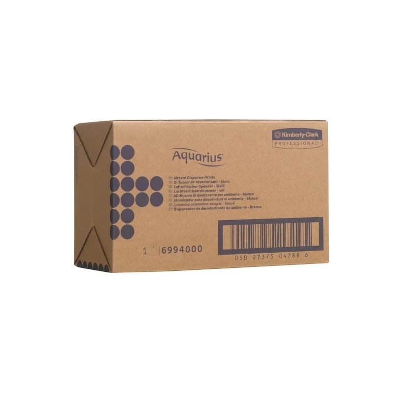Aquarius Air Freshener Dispenser 310 mL Unscented White Wall Mount Compatible with Aircare Fragrance Refill 6994
